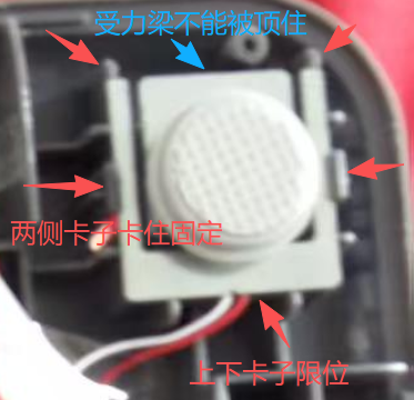 四只锰钢片半桥传感器安装示意图